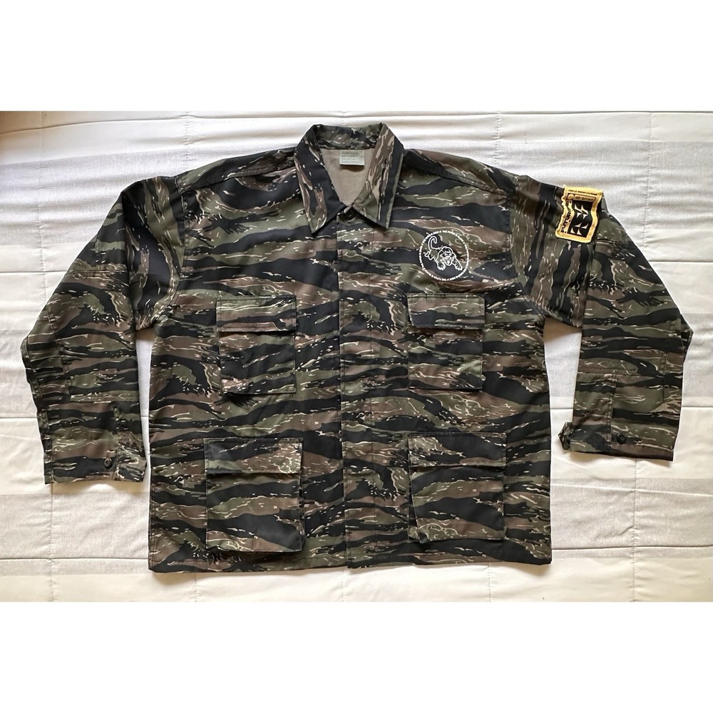 Futurisme Studio Oakland 1966 Black Panther BDU‎ Jacket Tiger Stripe Camo XXL
